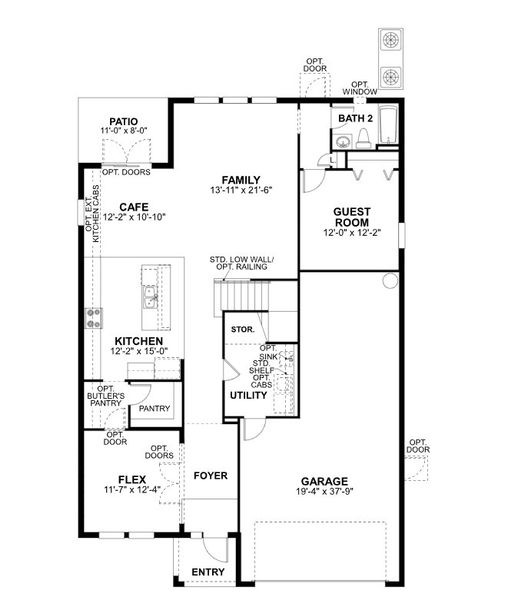 2D floor plan layout of this home in Hawthorne Ranch, Lakeland, FL (Image 3). 2D floor plan layout of this home in Hawthorne Ranch, Lakeland, FL (Image 3).