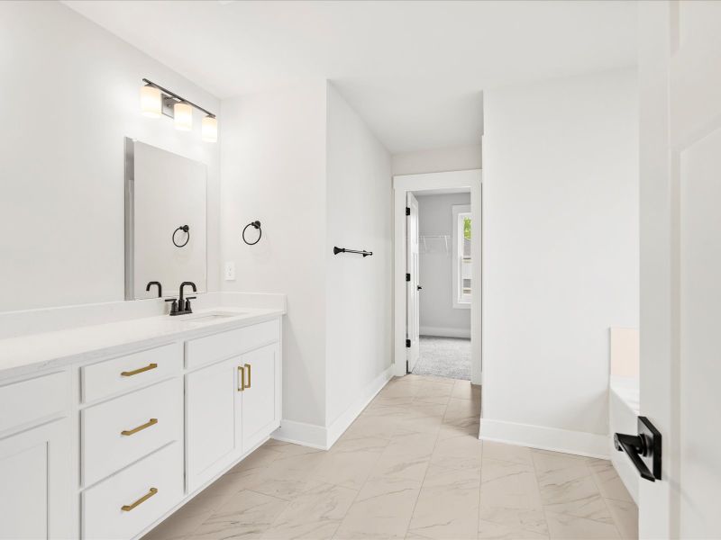 Furnished interior view inside a new home in Cedar Shoals - Signature Collection, Piedmont (Image 6). Furnished interior view inside a new home in Cedar Shoals - Signature Collection, Piedmont (Image 6).