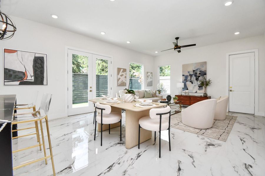 Furnished interior view inside a new home in , Houston (Image 6). Furnished interior view inside a new home in , Houston (Image 6).