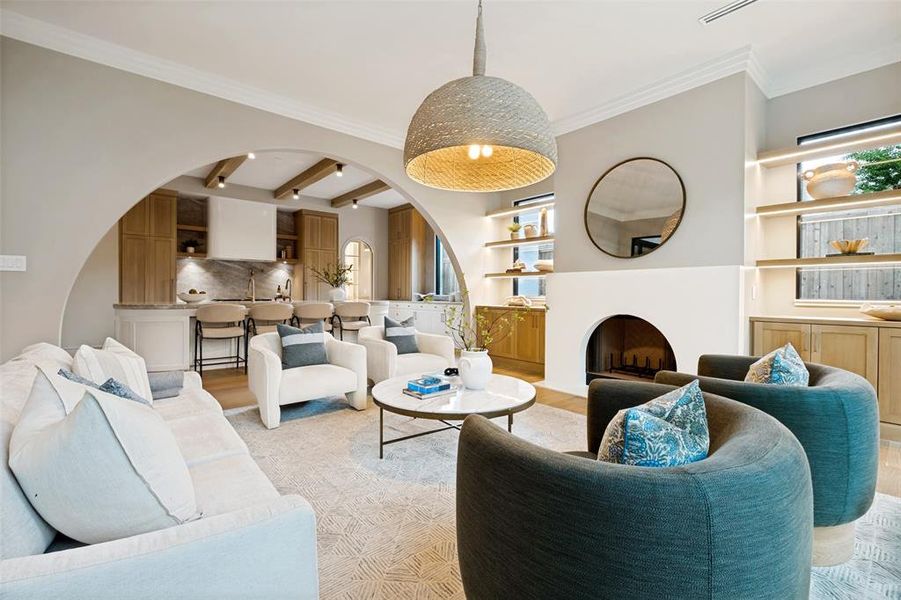Furnished interior view inside a new home in , Dallas (Image 14).