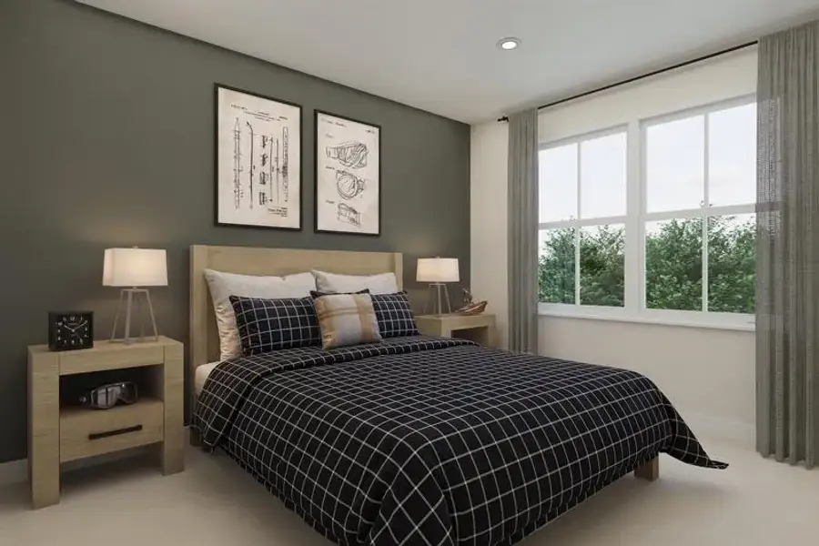 Representative furnished interior of a home built from the Sullivan by Ryan Homes in Kelton, Charlotte (Image 12).
