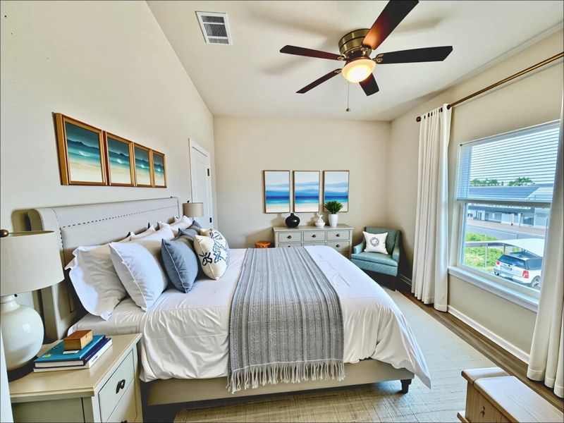 Furnished interior view inside a new home in , Bayou Vista (Image 11).