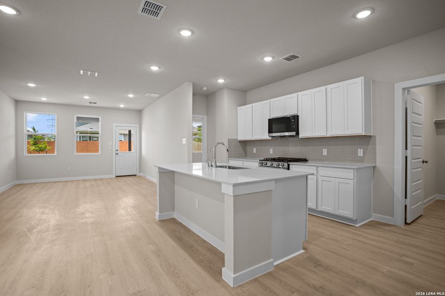 Furnished interior view inside a new home in Mesa Vista, San Antonio (Image 12).