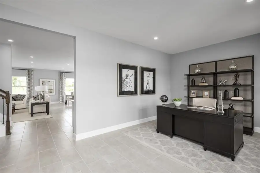 Representative furnished interior of a home built from the Lynn Haven by Ryan Homes in Copperleaf, Ocala (Image 12).