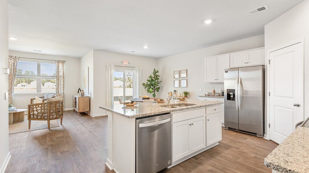 Furnished interior view inside a new home in Center Pointe, Santee (Image 8).