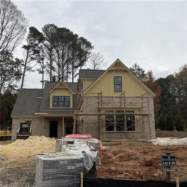 In-progress construction of a new home in Woodford, Acworth, GA (Image 37).