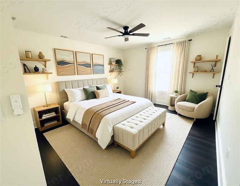Furnished interior view inside a new home in , Atlanta (Image 8). Furnished interior view inside a new home in , Atlanta (Image 8).