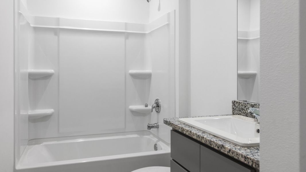 Furnished interior view inside a new home in Everest Heights, Lubbock (Image 8). Furnished interior view inside a new home in Everest Heights, Lubbock (Image 8).