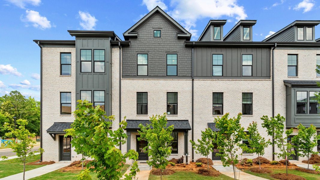 Representative exterior photo of a completed home built from the Landon by DRB Homes in Silverock, McDonough, GA (Image 21).