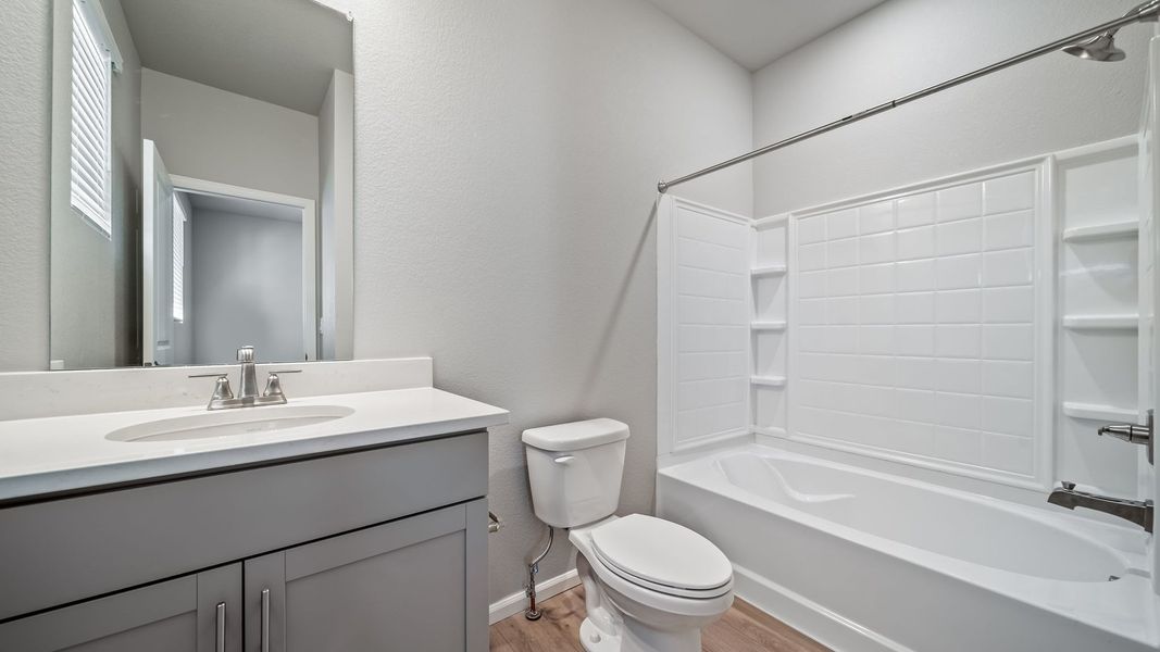 Furnished interior view inside a new home in Reunion, Commerce City (Image 10). Furnished interior view inside a new home in Reunion, Commerce City (Image 10).