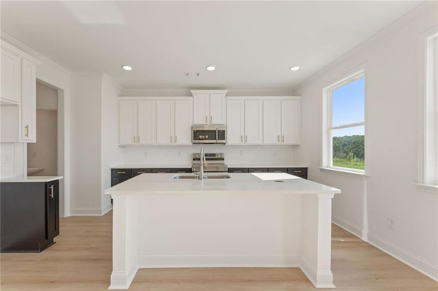 Furnished interior view inside a new home in Clark Farms, Flowery Branch (Image 4).