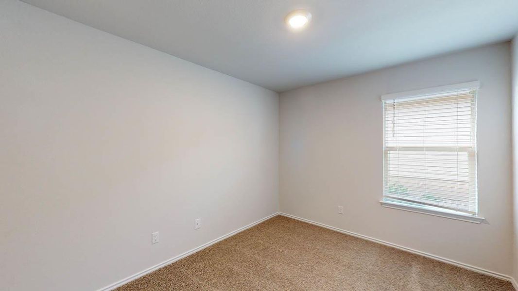 Neutral wall tones and window with blinds
