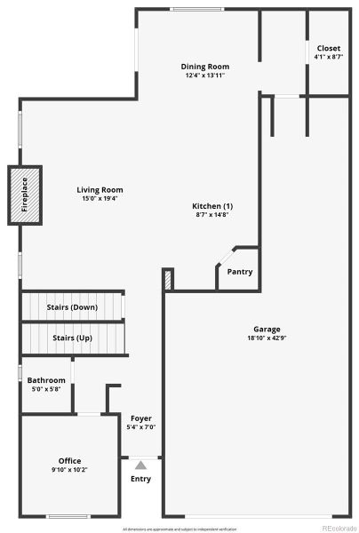 2D floor plan layout of this home in , Castle Rock, CO (Image 5). 2D floor plan layout of this home in , Castle Rock, CO (Image 5).