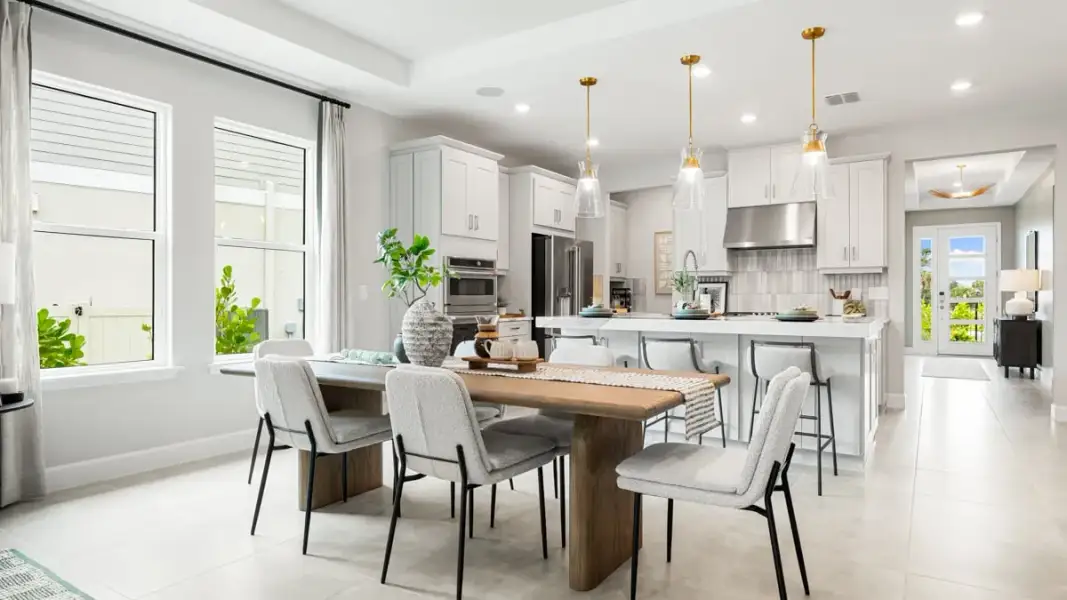 Representative furnished interior of a home built from the Longboat by Taylor Morrison in Azure at Solaeris, Port St. Lucie (Image 10).