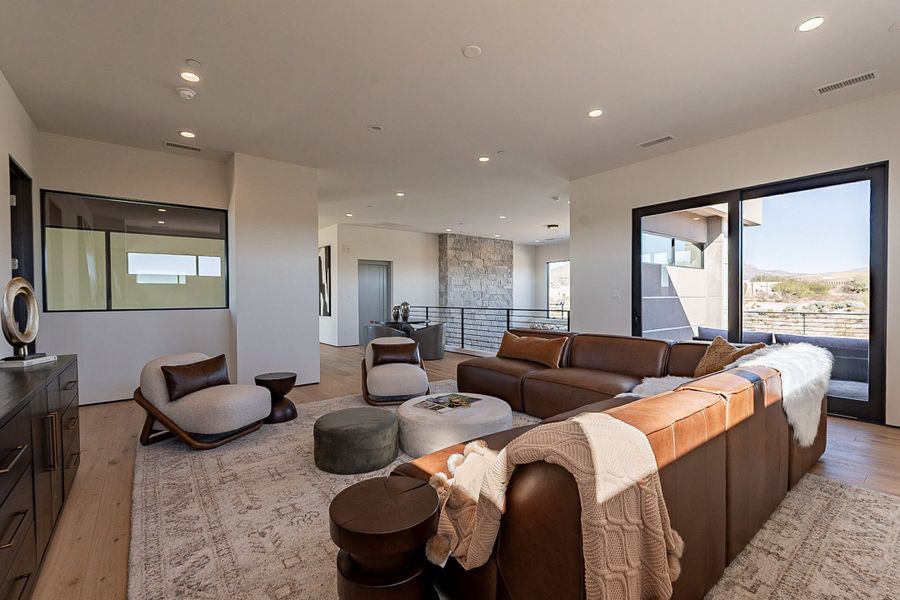 Furnished interior view inside a new home in Village at Seven Desert Mountain, Scottsdale (Image 19).