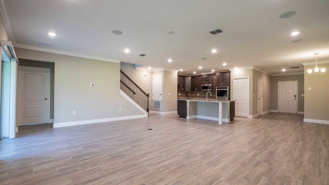 Representative unfurnished interior of a home built from the Columbus by Maronda Homes in Bella Estates, Plant City (Image 12).