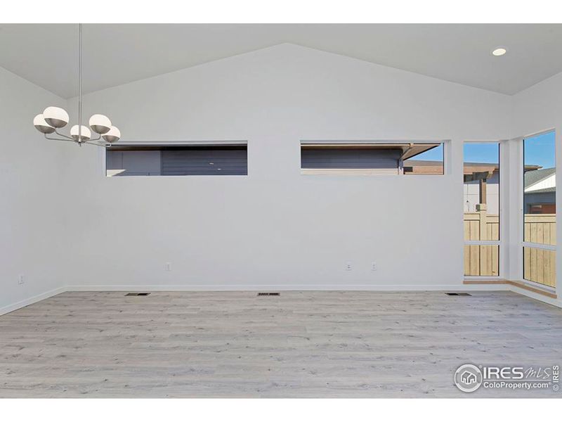 Living and Dining Room - Vaulted Ceiling