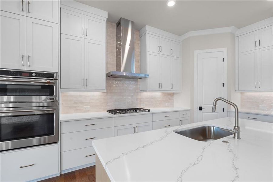 Furnished interior view inside a new home in Promenade at Sawnee Village, Cumming (Image 9).