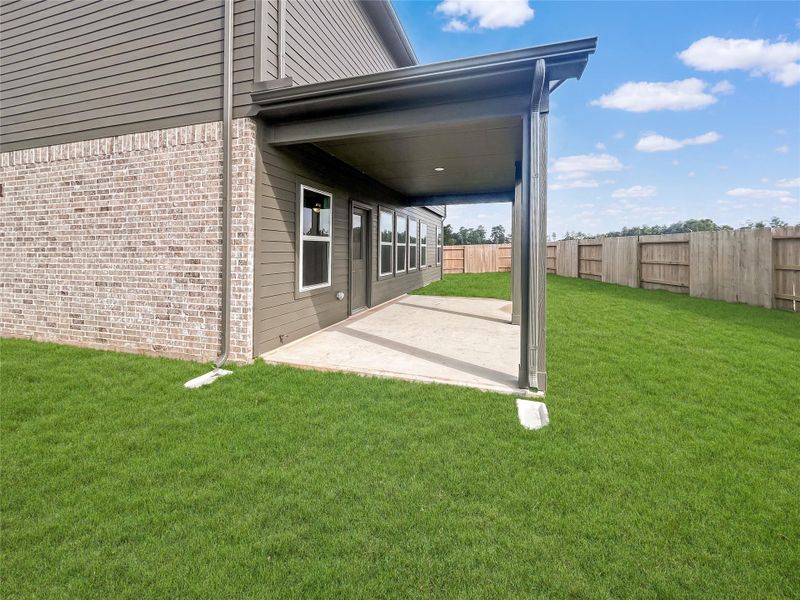 The Princeton II- Rear Covered Patio.