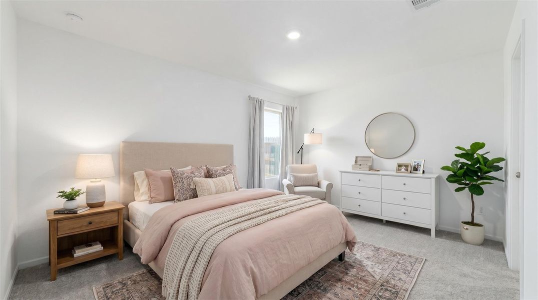 Virtually staged – Primary Bedroom