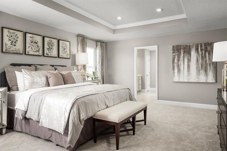 Furnished interior view inside a new home in The Crossings, St. Cloud (Image 11).