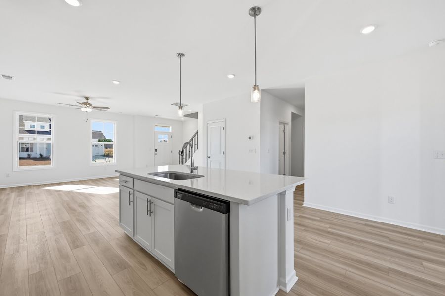 Representative furnished interior of a home built from the Driftwood II by Great Southern Homes in Ashrei, Gaston (Image 17).