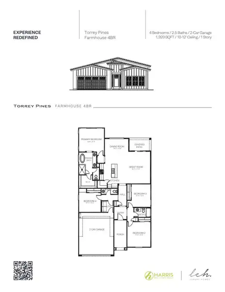 2D floor plan layout for the Torrey Pines 4BDR by LEH. Homes in Painted Sky, El Paso, TX (Image 2). 2D floor plan layout for the Torrey Pines 4BDR by LEH. Homes in Painted Sky, El Paso, TX (Image 2).