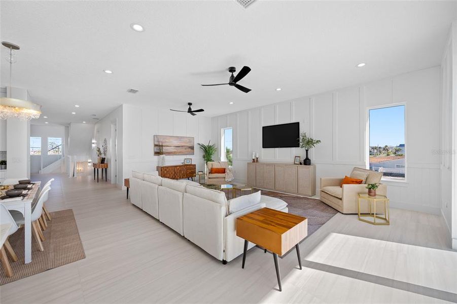 Furnished interior view inside a new home in , Treasure Island (Image 20).