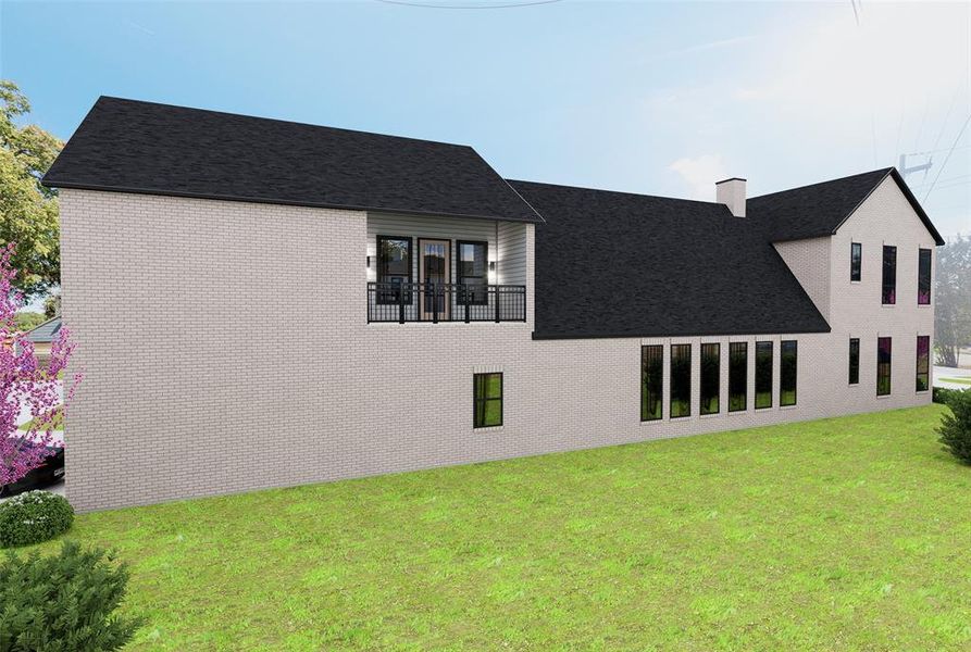 Exterior details and patio area of a home in , Dallas (Image 3). Exterior details and patio area of a home in , Dallas (Image 3).