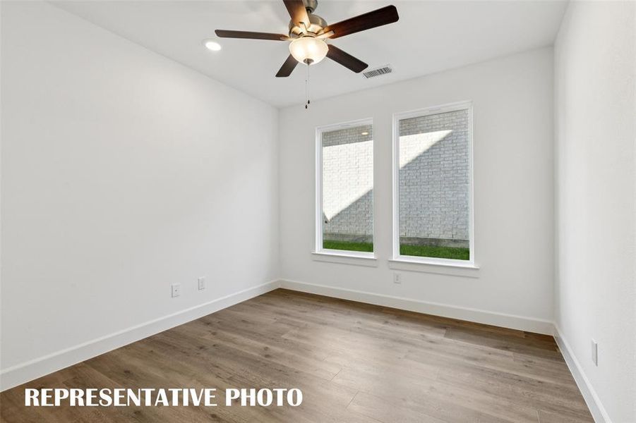 Your new home office is the perfect place for work or play!  REPRESENTATIVE PHOTO