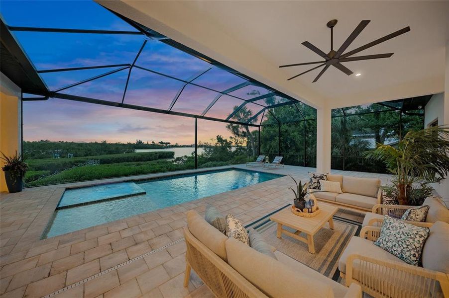 Exterior details and patio area of a home in , Nokomis (Image 43).