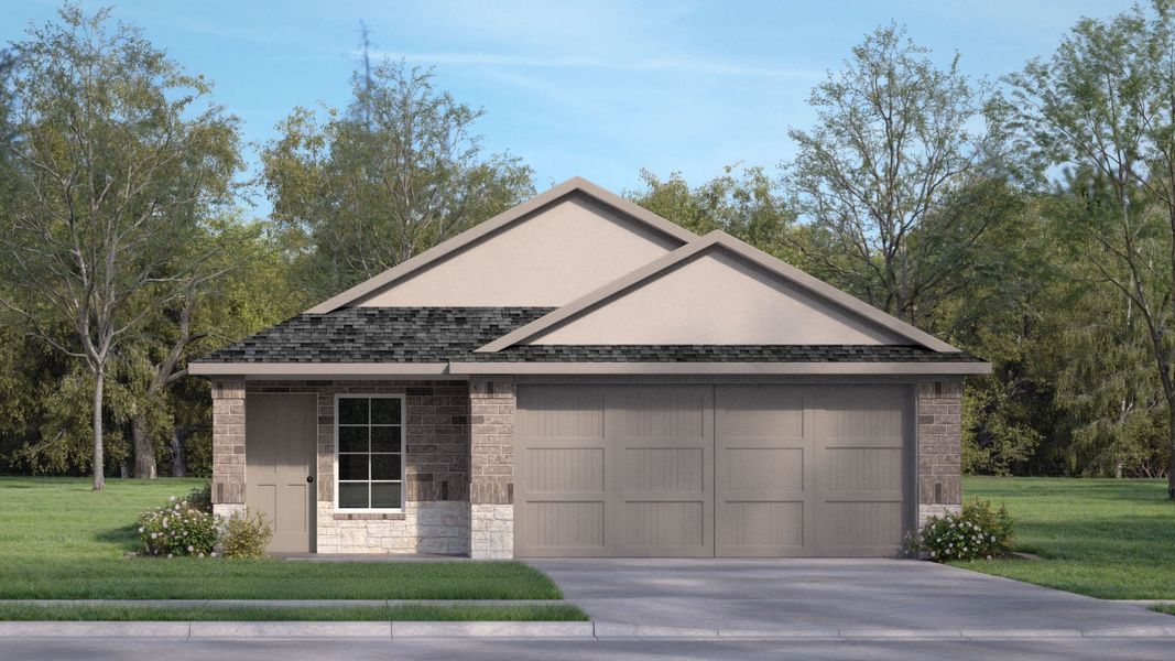 Representative exterior photo of a completed home built from the The Diana by D.R. Horton in Bar W Ranch, Leander, TX (Image 14). Representative exterior photo of a completed home built from the The Diana by D.R. Horton in Bar W Ranch, Leander, TX (Image 14).