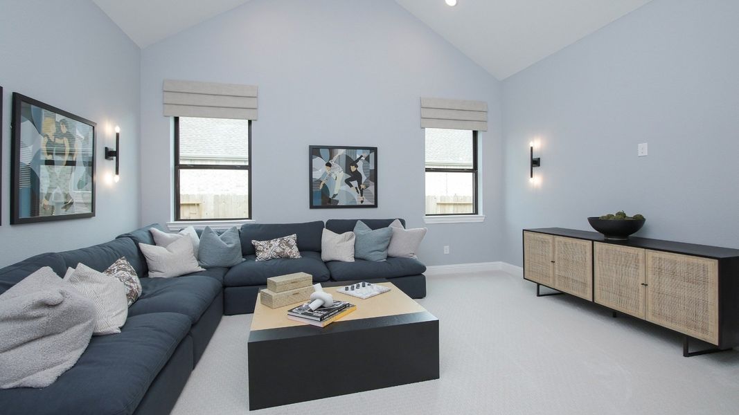 Representative furnished interior of a home built from the Willow by DRB Homes in Brookewater, Rosenberg (Image 9).