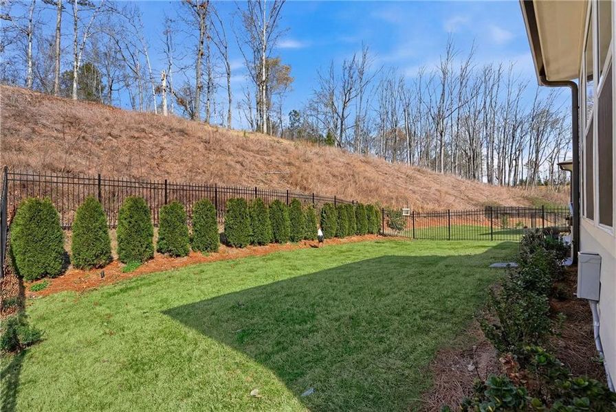 Exterior details and patio area of a home in , Flowery Branch (Image 4).