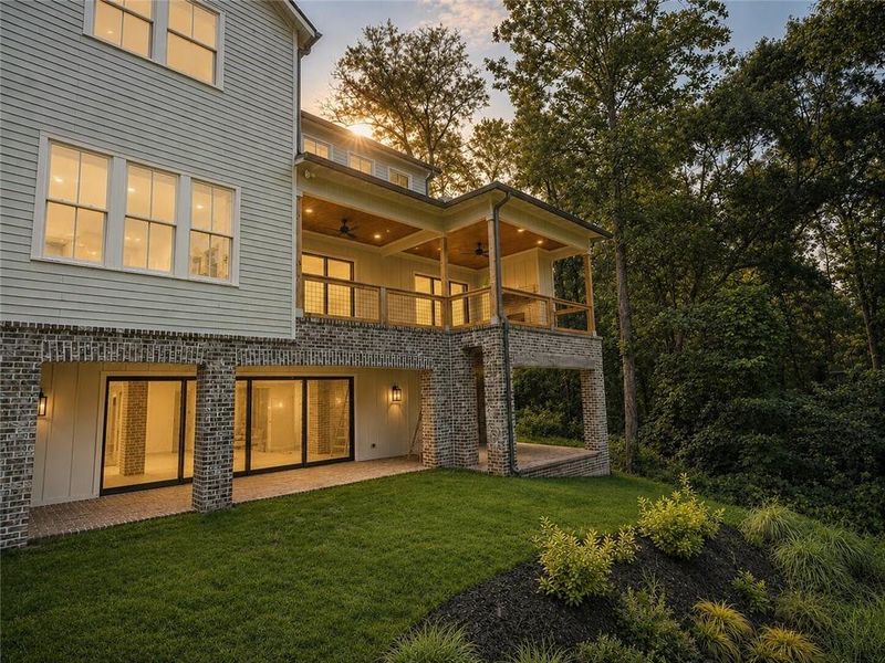 Exterior details and patio area of a home in , Roswell (Image 30). Exterior details and patio area of a home in , Roswell (Image 30).