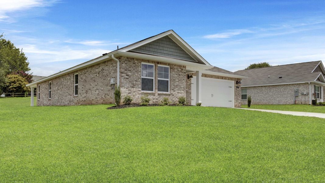 Front exterior of a new home in Bailey Park, Fayetteville, TN, highlighting curb appeal (Image 25).