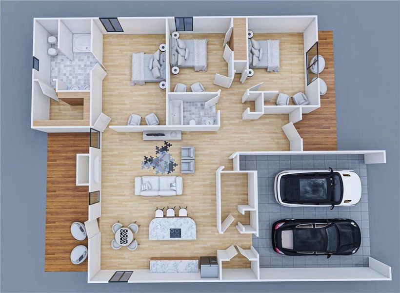 2D floor plan layout of this home in , Silver Creek, GA (Image 5).