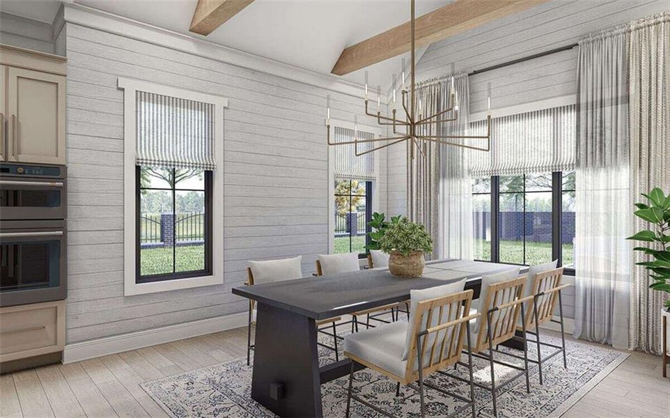 Furnished interior view inside a new home in , Marietta (Image 8).