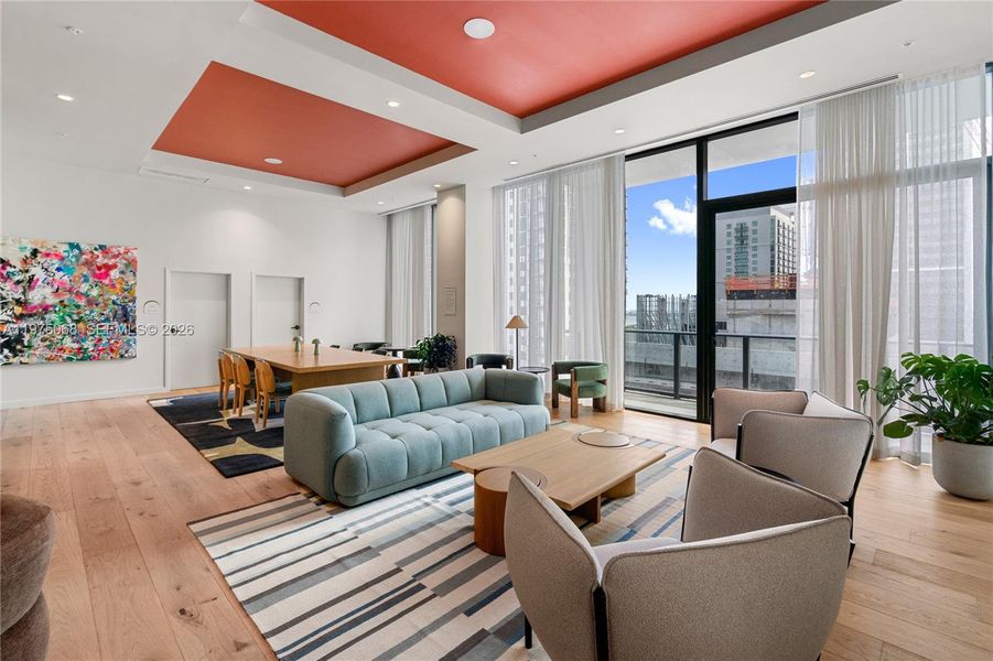 Furnished interior view inside a new home in , Miami (Image 13).