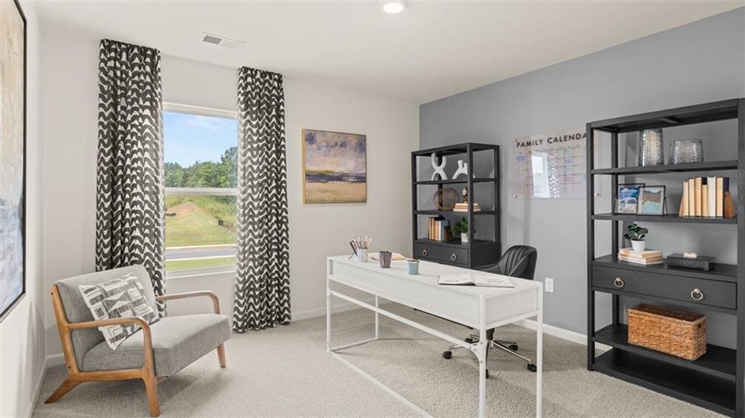 Furnished interior view inside a new home in Bridle Creek, Locust Grove (Image 9). Furnished interior view inside a new home in Bridle Creek, Locust Grove (Image 9).