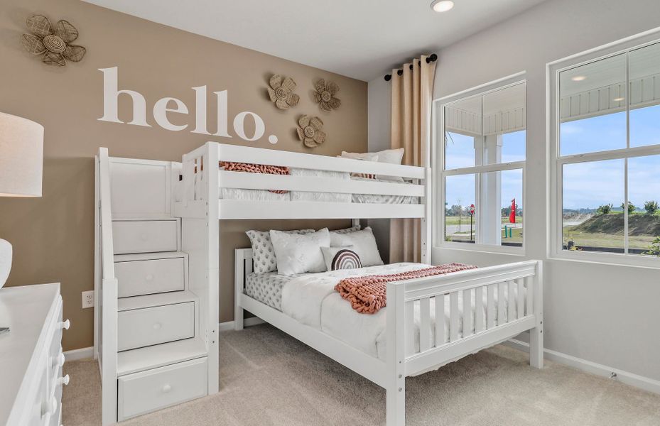 Additional bedrooms offers space for a growing household and guests.