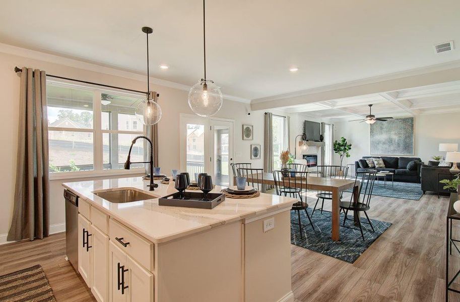 Furnished interior view inside a new home in Pinecrest Ridge, Dacula (Image 5).