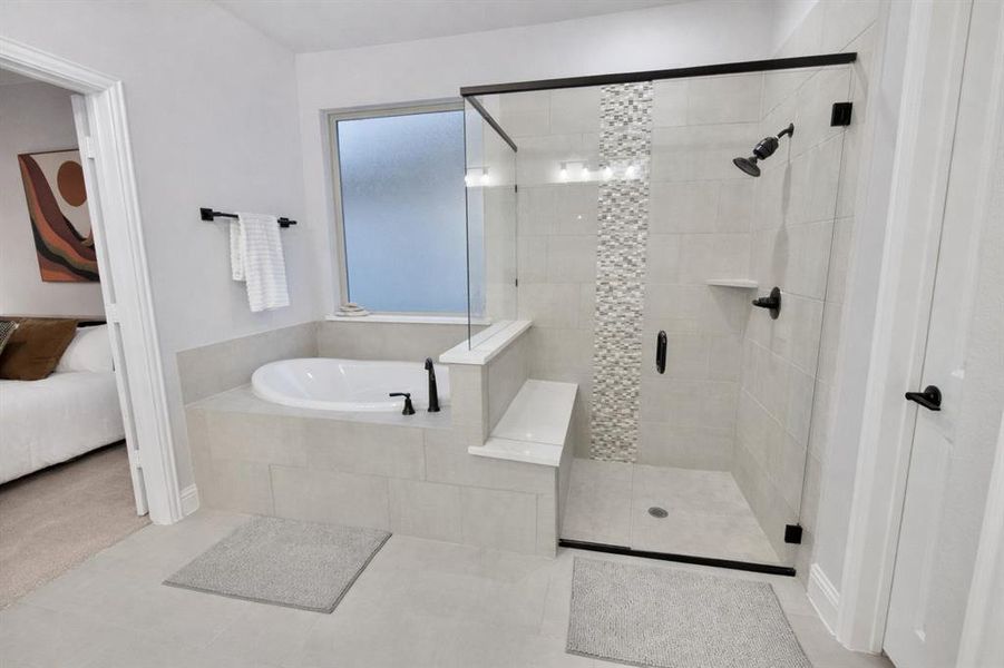 Furnished interior view inside a new home in Abe's Landing, Granbury (Image 16).