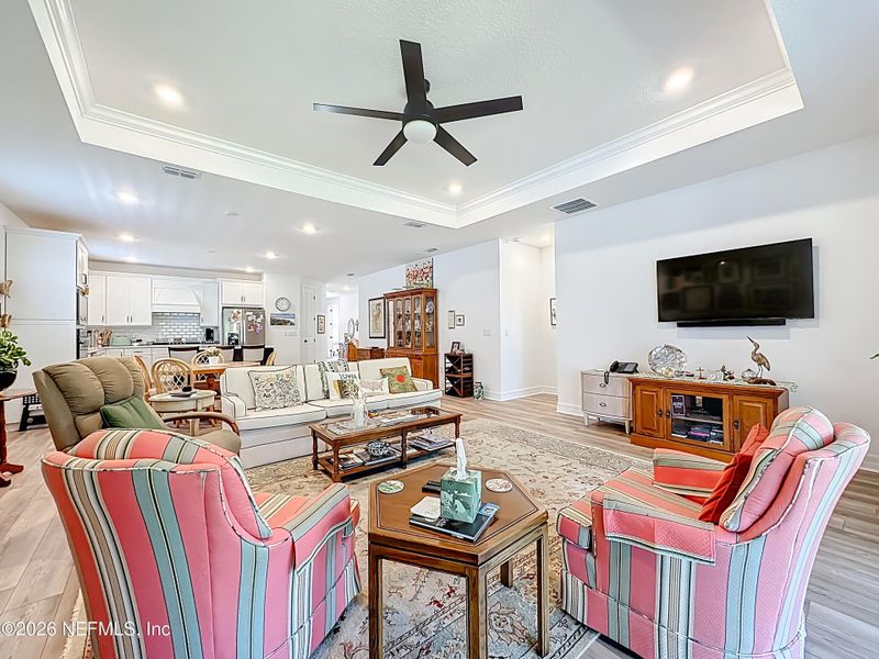 Furnished interior view inside a new home in Hawthorn Park at Wildlight, Yulee (Image 11).
