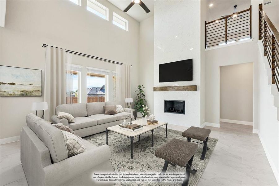 Furnished interior view inside a new home in Ridgepoint, Midlothian (Image 9).
