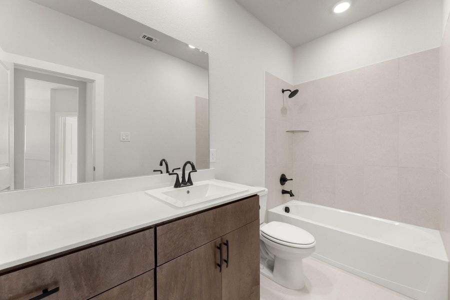 Furnished interior view inside a new home in Terrace Collection at Harvest, Argyle (Image 9).