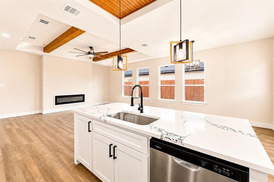 Furnished interior view inside a new home in , Granbury (Image 8).