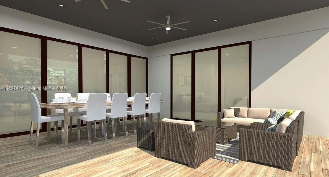 Furnished interior view inside a new home in , Lake Worth (Image 6).