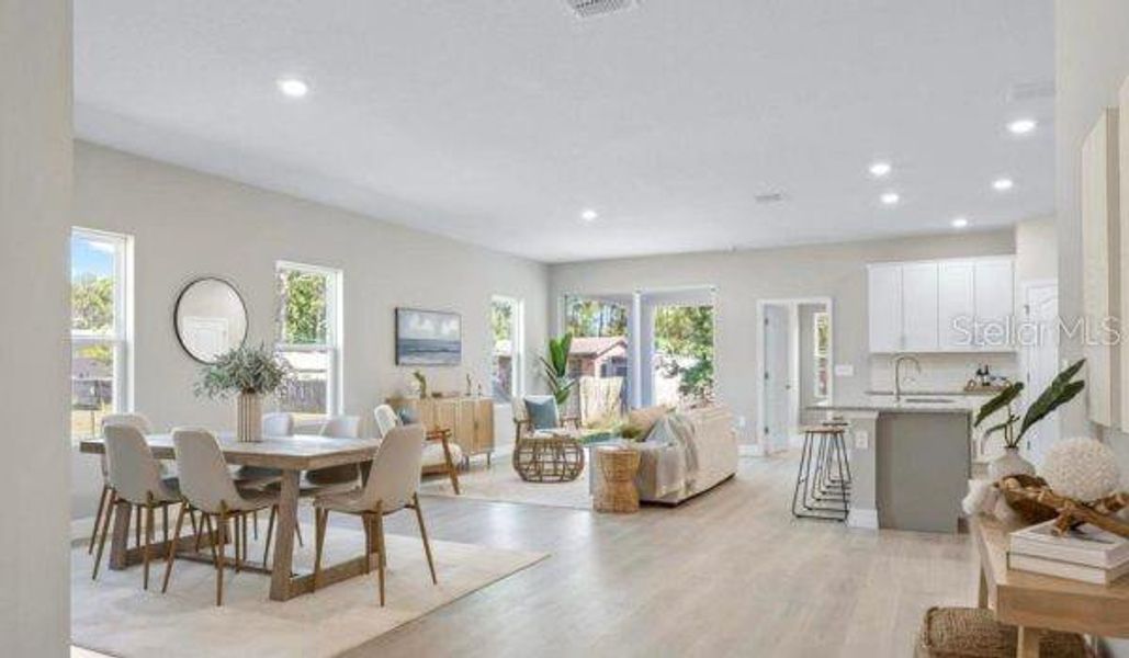 Furnished interior view inside a new home in , Sebring (Image 8). Furnished interior view inside a new home in , Sebring (Image 8).