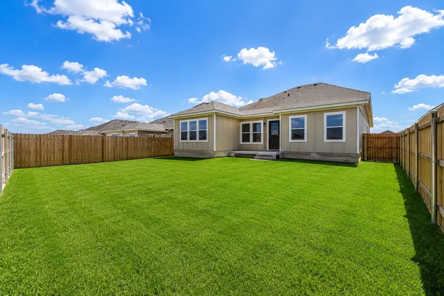 Exterior details and patio area of a home in Hillside Village, Temple (Image 2).